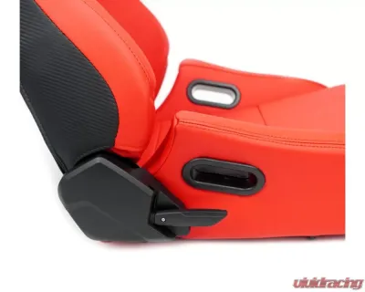 NRG Omega Reclinable Racing Seat - RSC-750RD/BK L/R